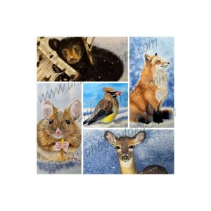 Winter-Themed Watercolor Greeting Card Pack